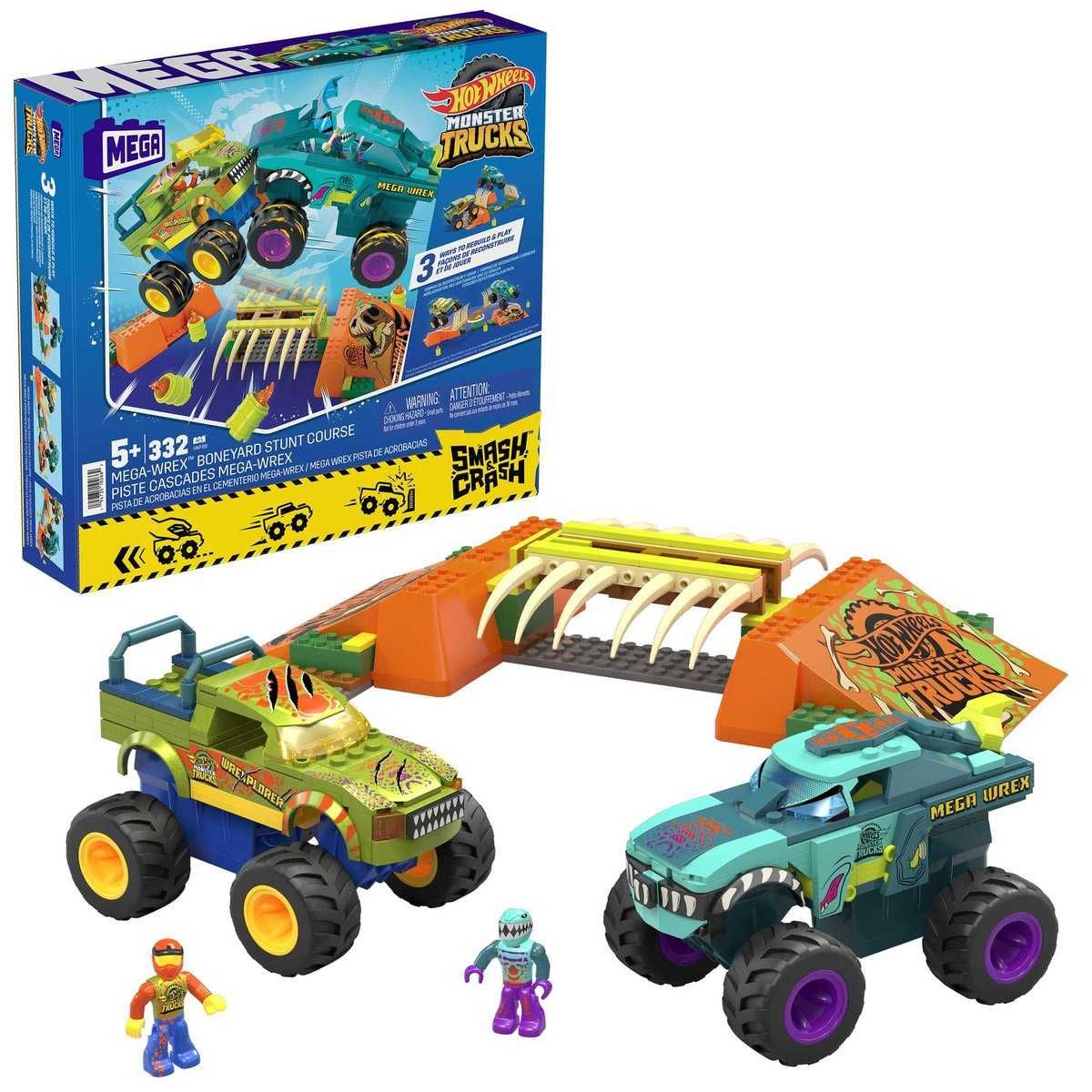 DZIEŃ DZIECKA - MEGA Hot Wheels Monster Trucks Mega-Wrex Tor przeszkód