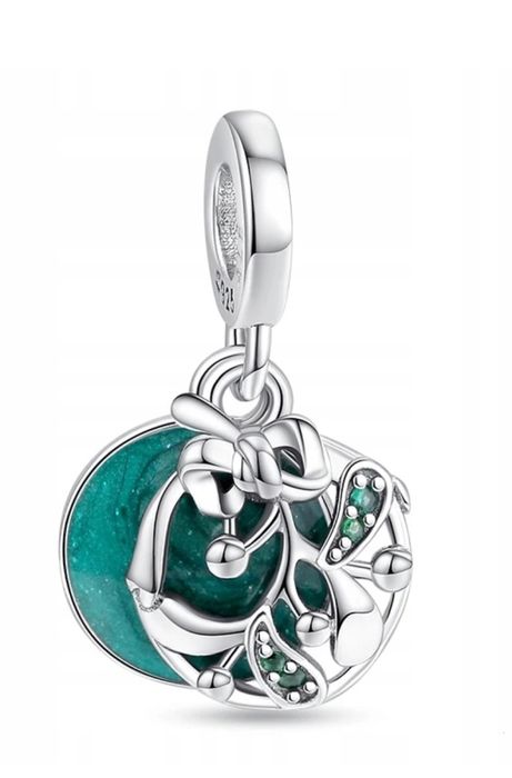 Charms do Pandora Święta Zawieszka Charms Jemioła