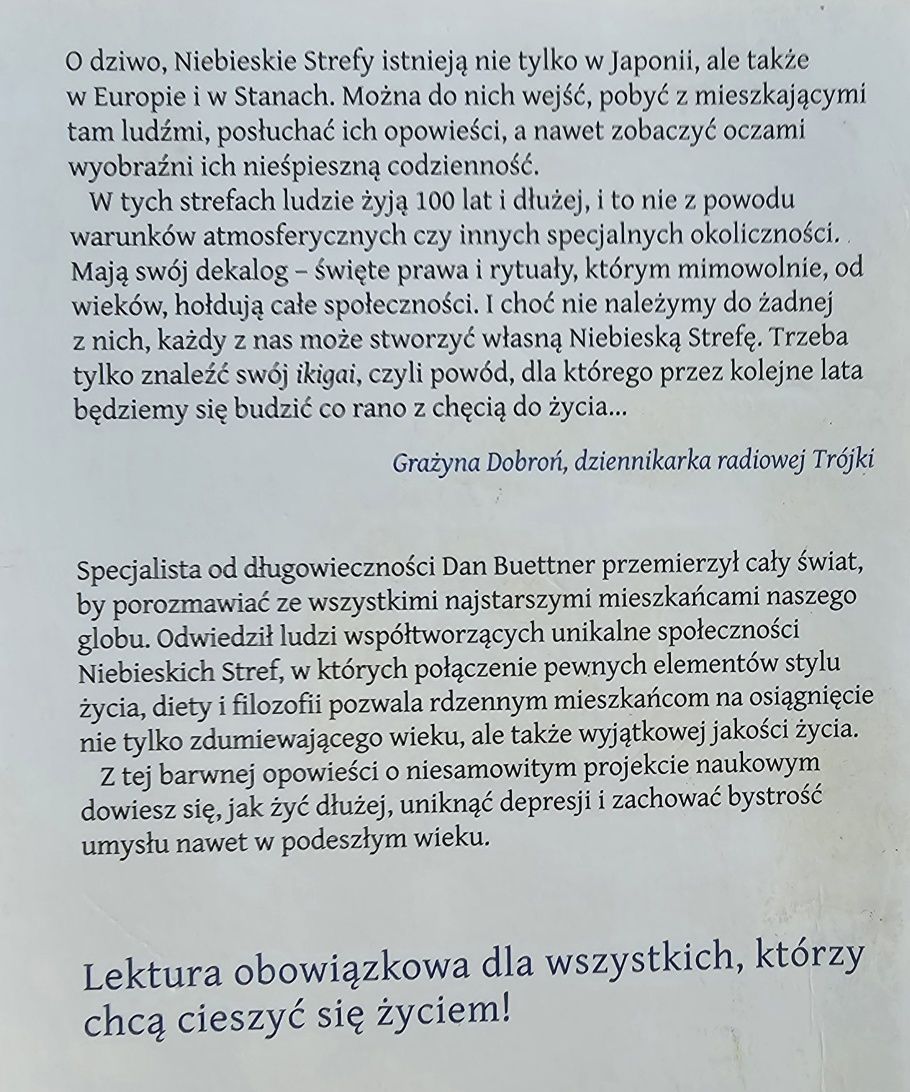 Zdrowie długowieczność. Niebieskie strefy. D. Buettner.PROMOCJA