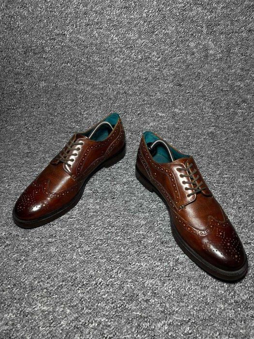 Чоловічі броги туфлі челсі TED BAKER Senape Leather Wingtip 44.5(28.5)