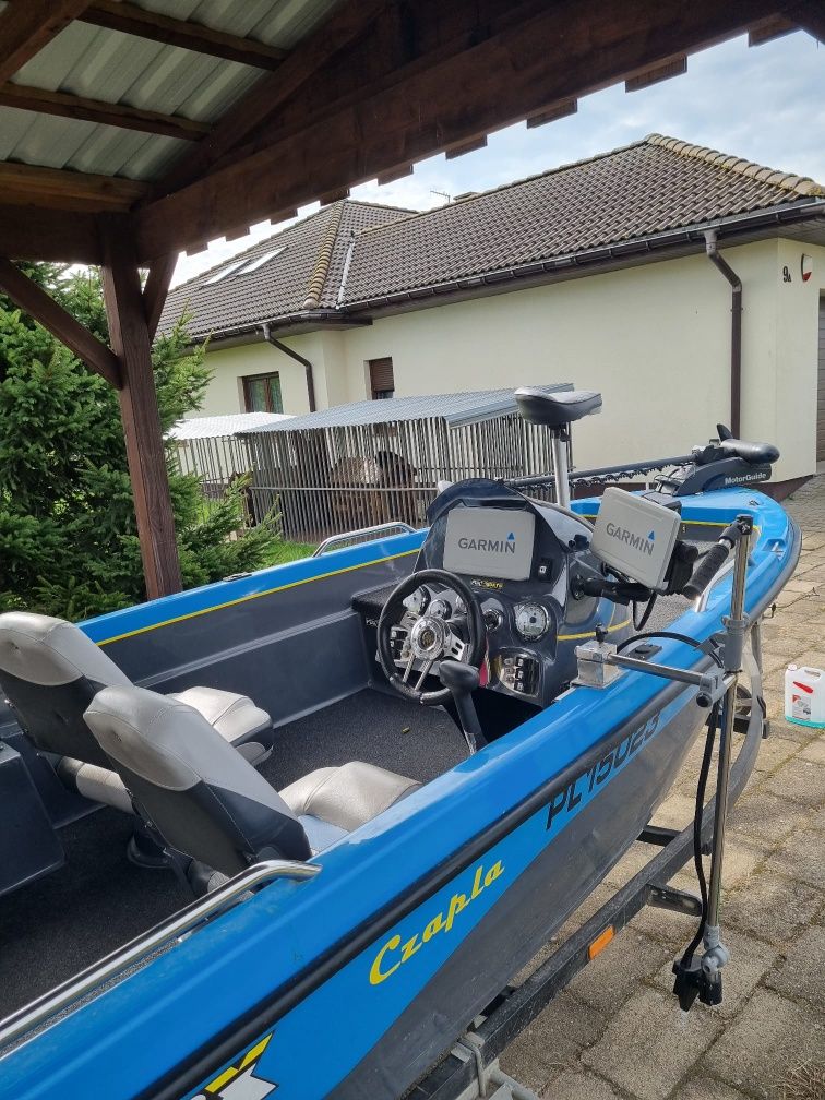Łódź wędkarska Riverfox 470 z elektroniką Garmin, Mercury 60