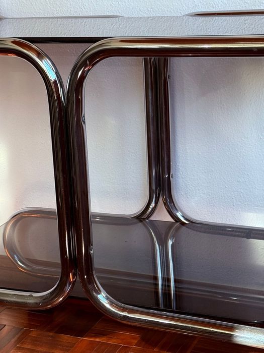 Bar/carrinho bebidas tubular vintage