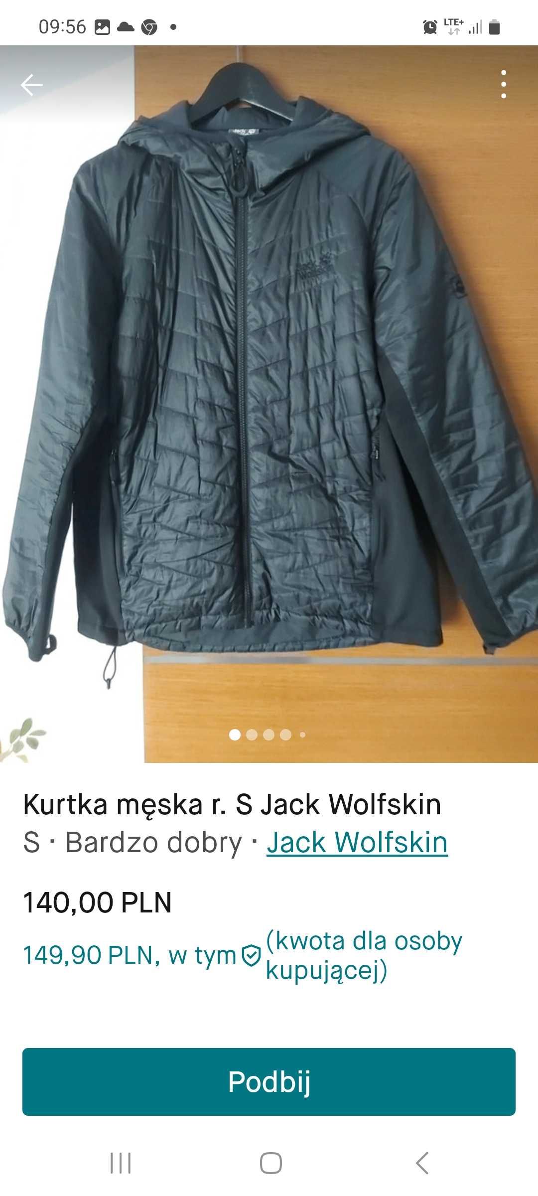 Kurtka męska r. S Jack Wolfskin