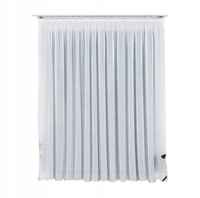 Firana gotowa z woalu kresz wys 270x150cm z taśmą