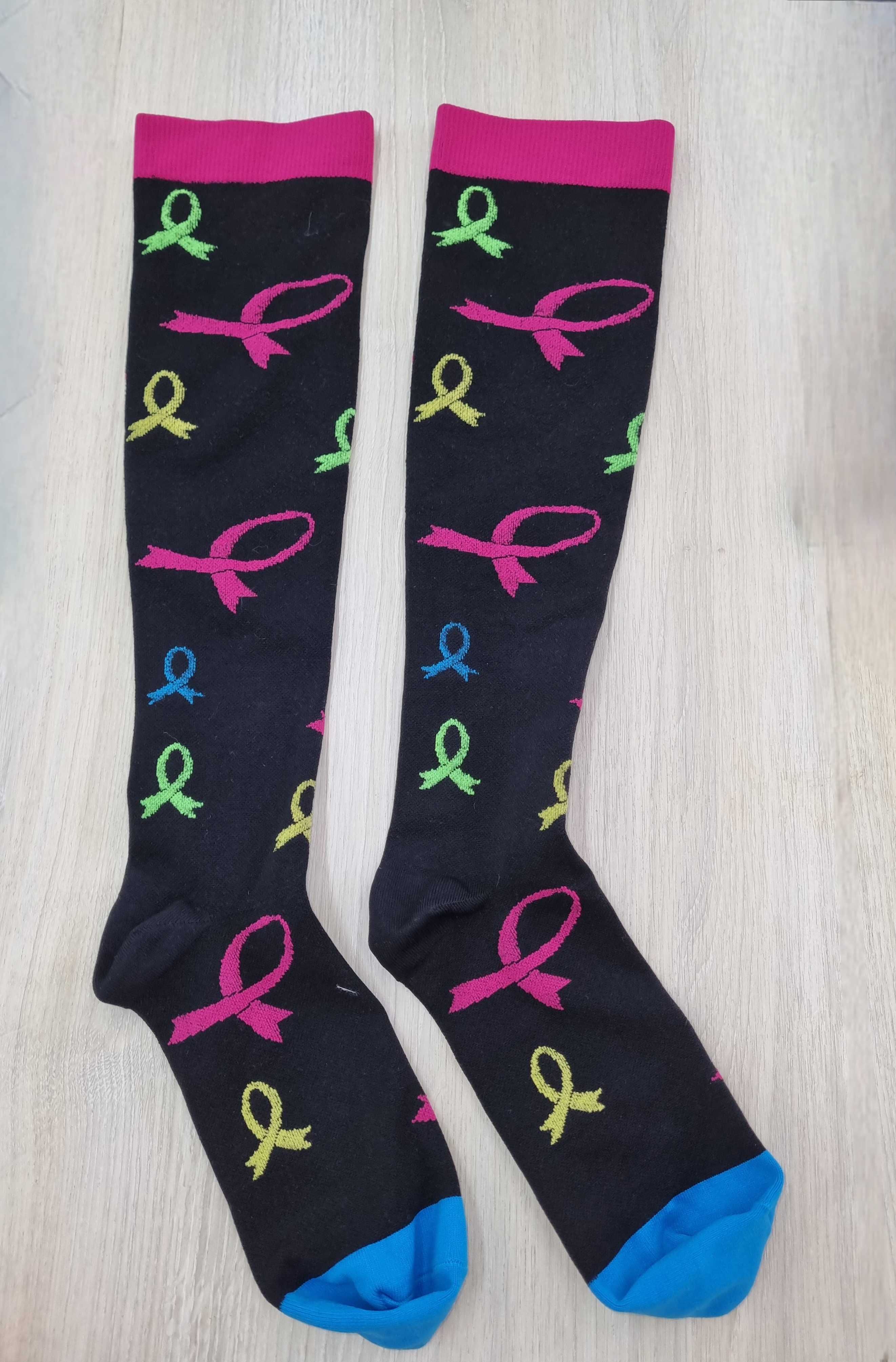 Компресійні гольфи,шкарпетки кольорові до колін (knee-high socks)
