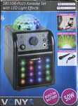Zestaw KARAOKE Głośniki efekt LED BT USB mikrofon.