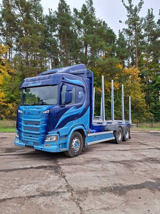 Scania R500 6x4 2018r do drewna drzewa lasu dźwig epsilon loglift