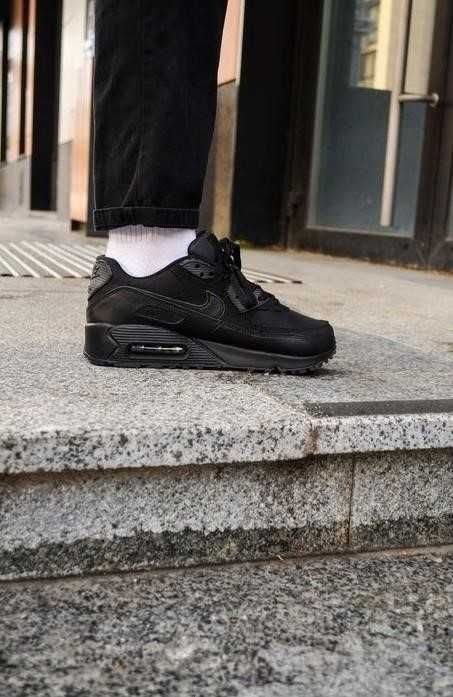 Мужские кроссовки Nike Air Max 90 Black 41-45 найк аир Топ модель