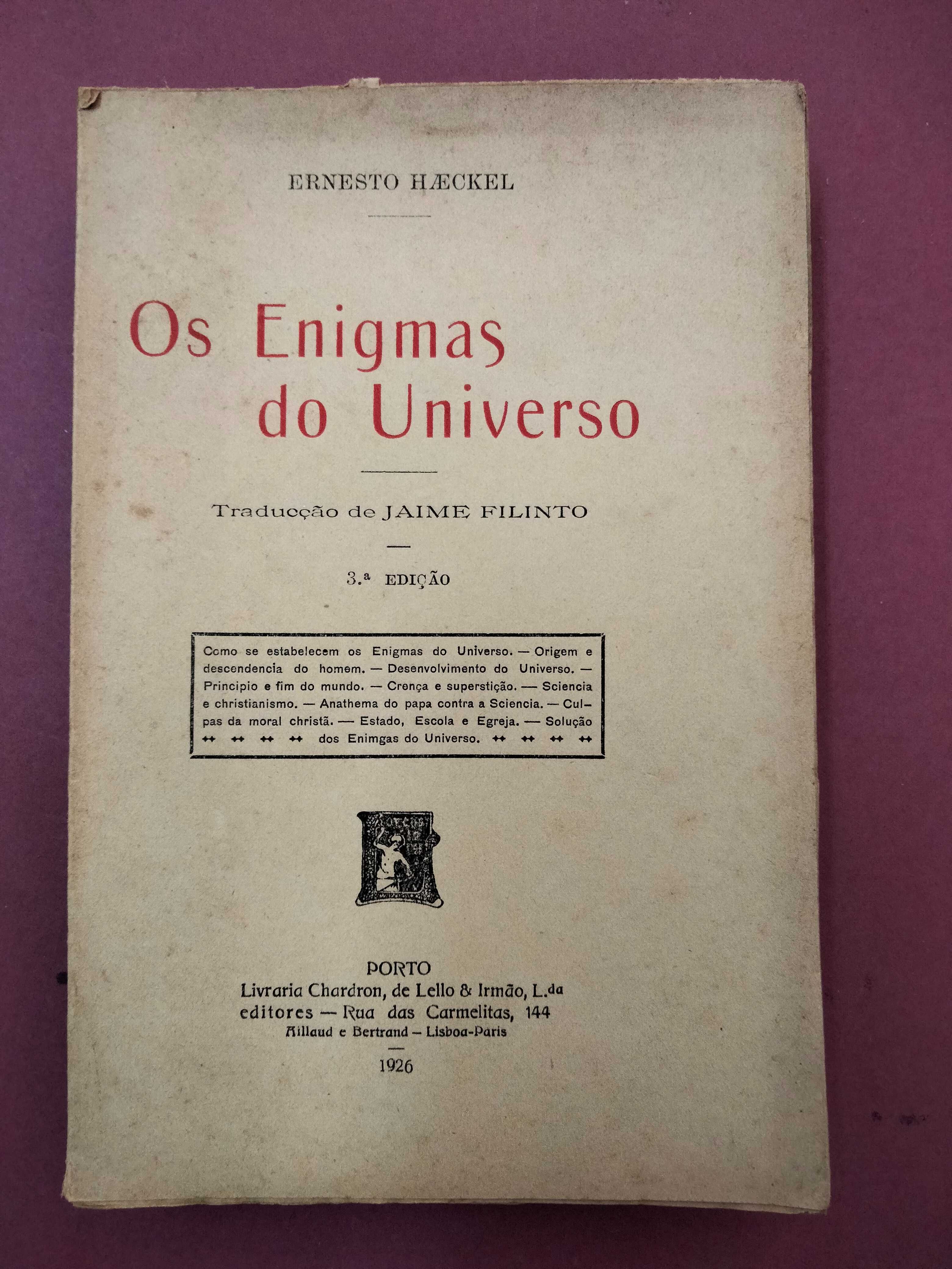 Os Enigmas do Universo - Ernesto Haeckel