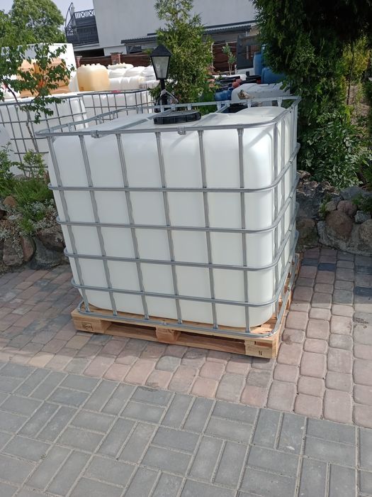 Zbiornik na deszczówkę wodę paliwo 1000l czyste TRANSPORT
