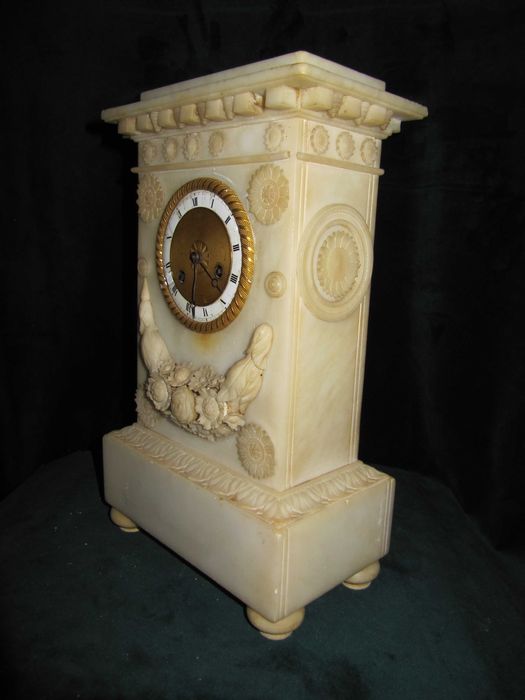 Dobra Cena-MARMUR-Empire zegar kominkowy ok 1830r