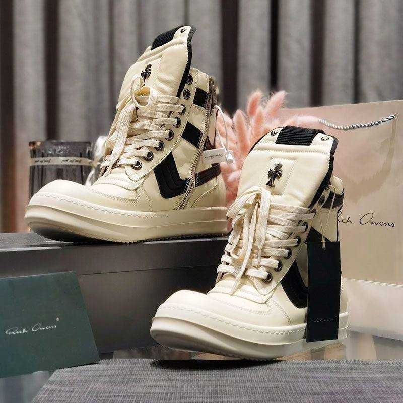 В УКРАЇНІ! Ботинки Rick Owens x Chrome Hearts geobasket геобаскет