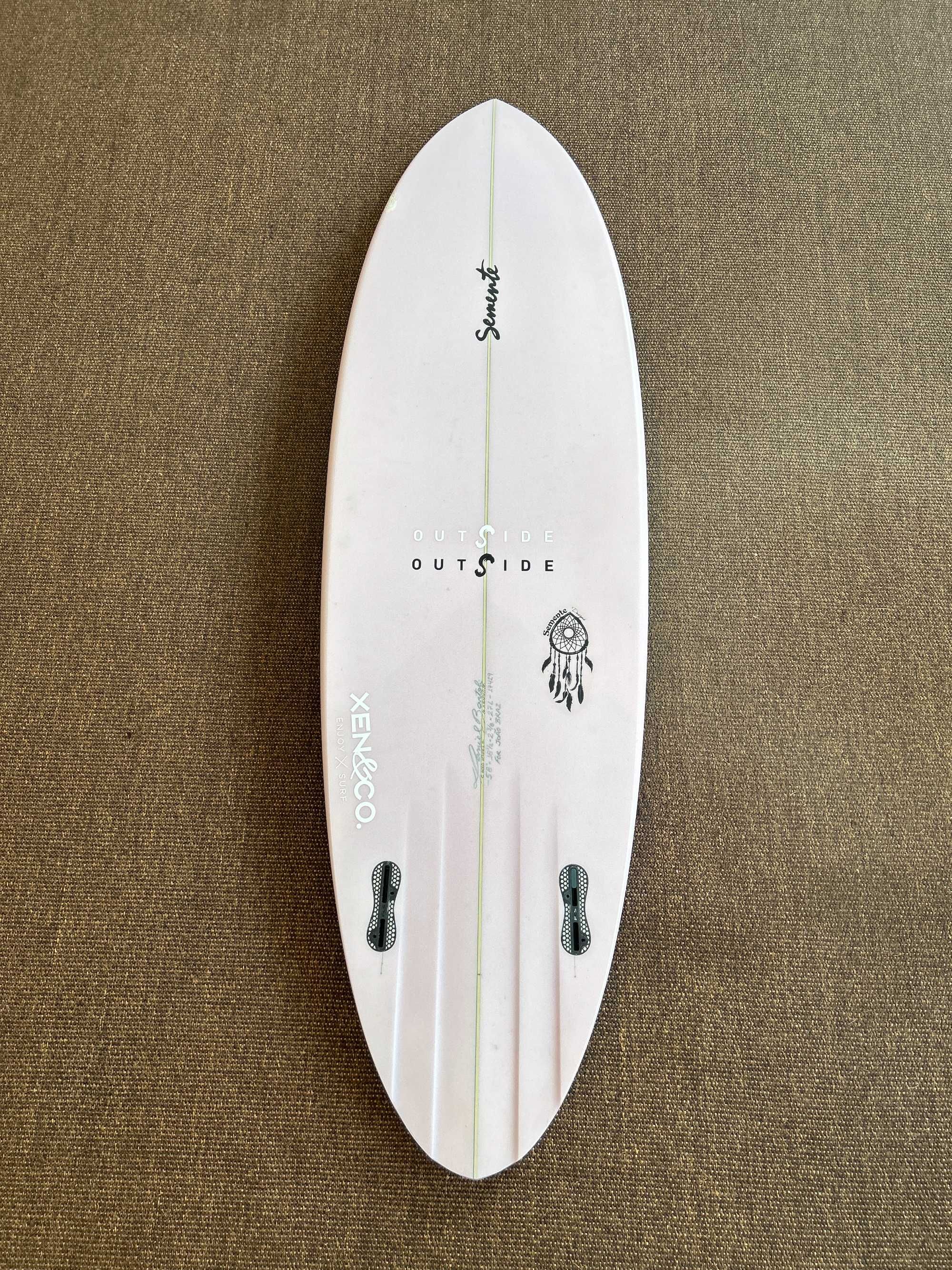 Prancha Surf - Semente Custom twin fin 5'8'' 00045