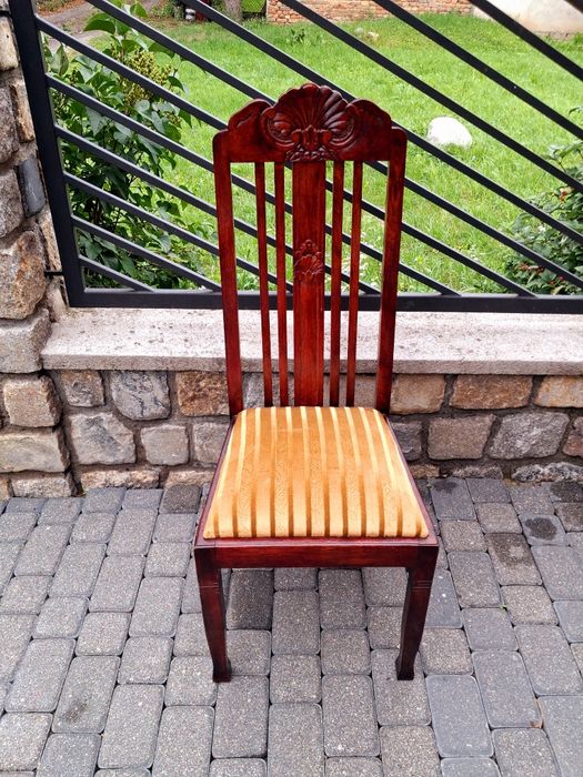 Secesja stare dębowe krzesło Szczeblak ! Piękny stan Antyk polecam