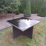 Sprzedam Stół ogrodowy 120x120x74 Technoratan +szkło