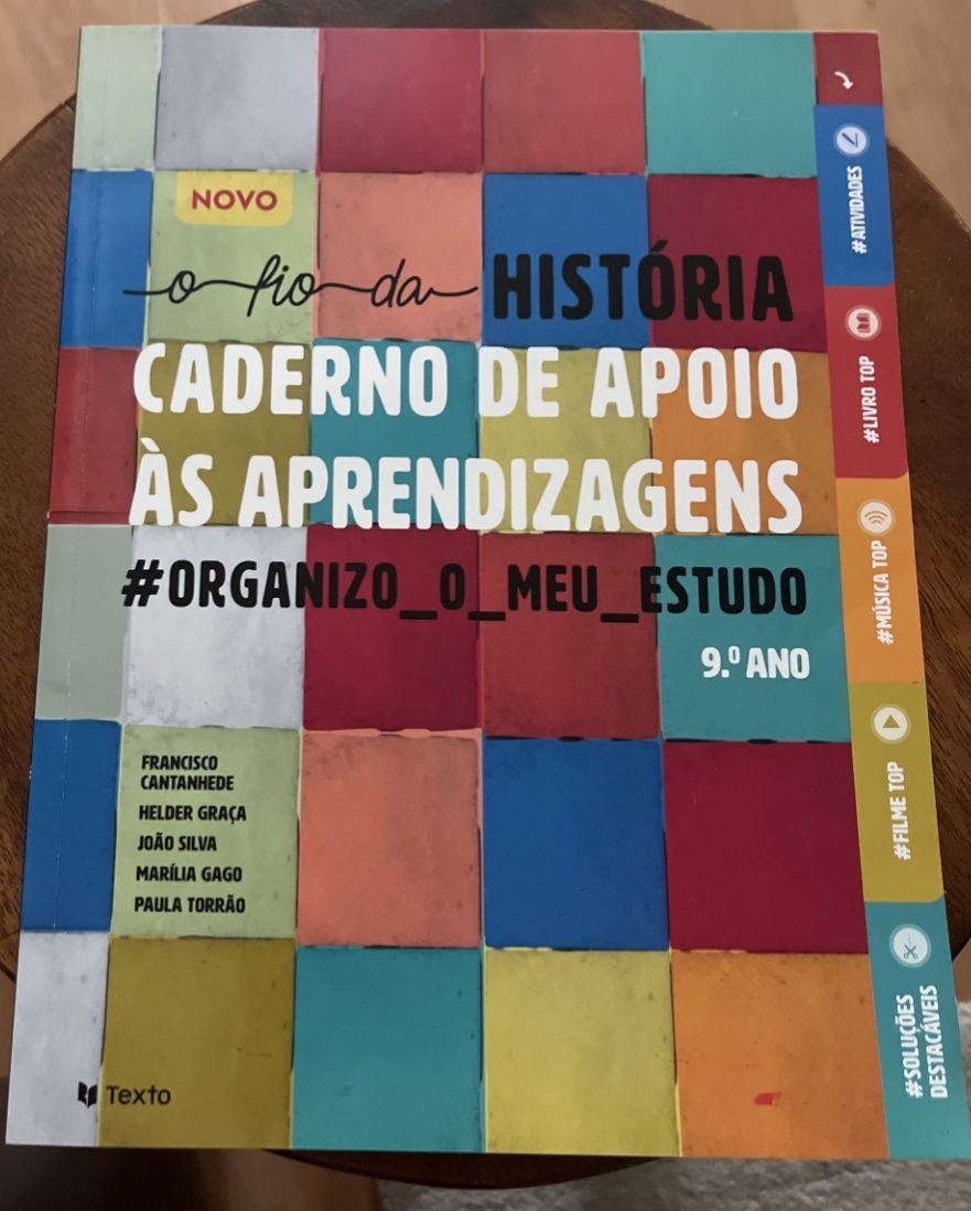 caderno de atividades do nono ano, disciplina de história - não enviam