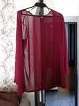 Cienka narzutka H&M bordo