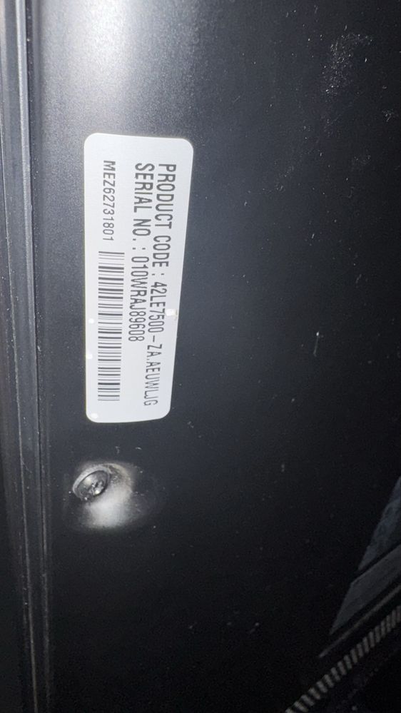 Telewizor 42 cale LG42LE7500. HDMI  nie działa