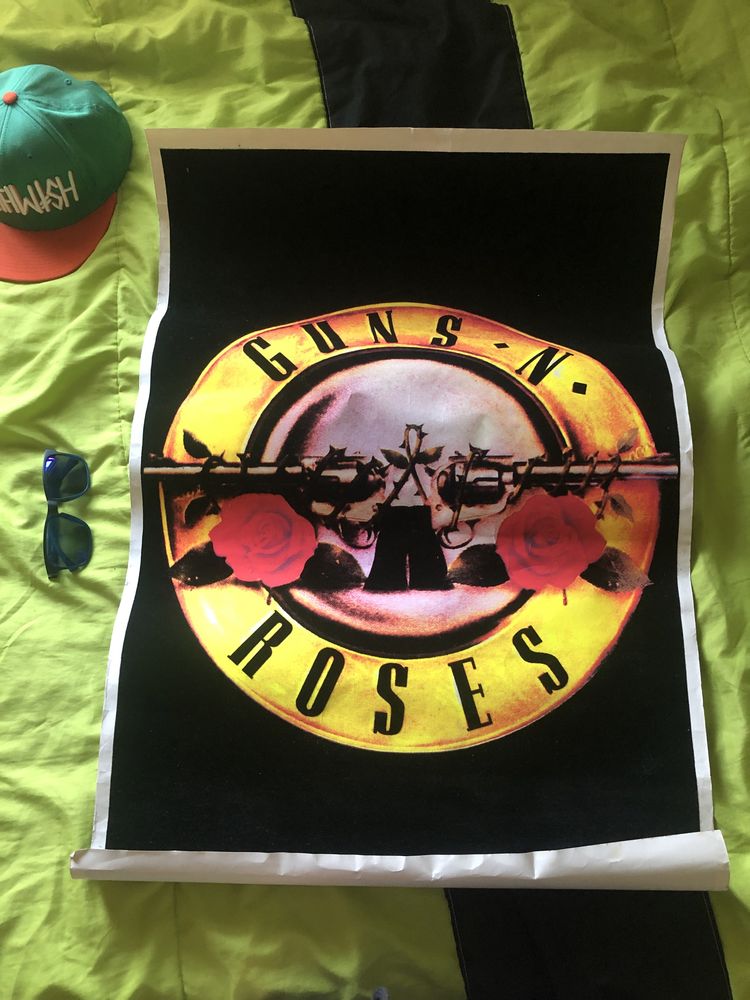 Poster vintage dos guns and roses