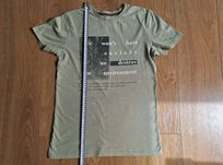 T-schirt dziewczęcy zielony khaki