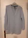 Sweter kardigan street one wełna błękitny