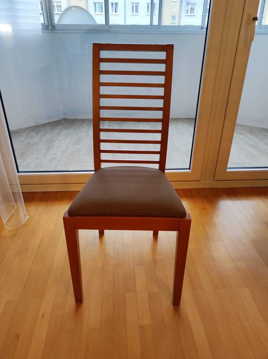 Drewniany komplet stół rozkładany i 6 krzeseł NOWA CENA