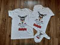 Zestaw świąteczny Body niemowlęce T-shirt Koszulka na święta