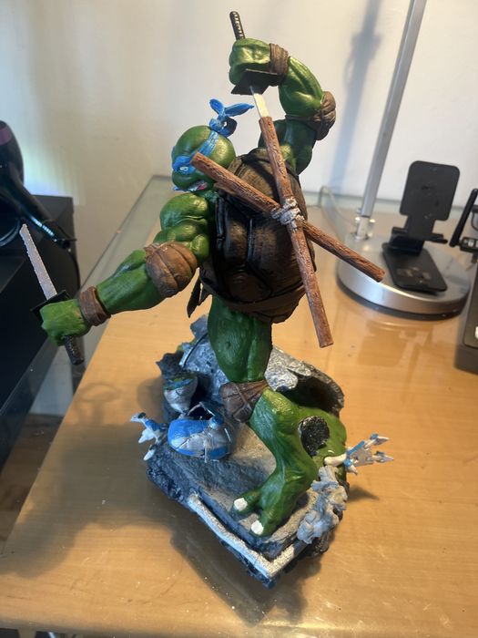 Action figure Leonardo Tartaruga Ninja 30cm item de colecionador