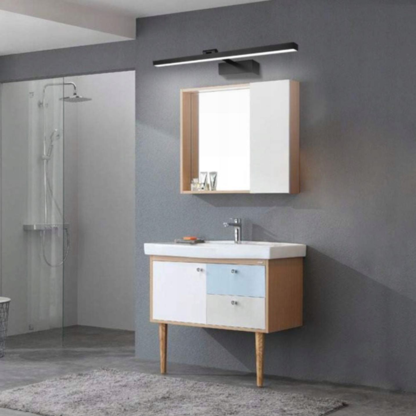 Kinkiet Łazienkowy Led Lampa Nad Lustro Do Łazienki 60Cm B.neutralna