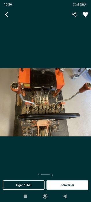 Mini giratória 800 kg - Gasóleo