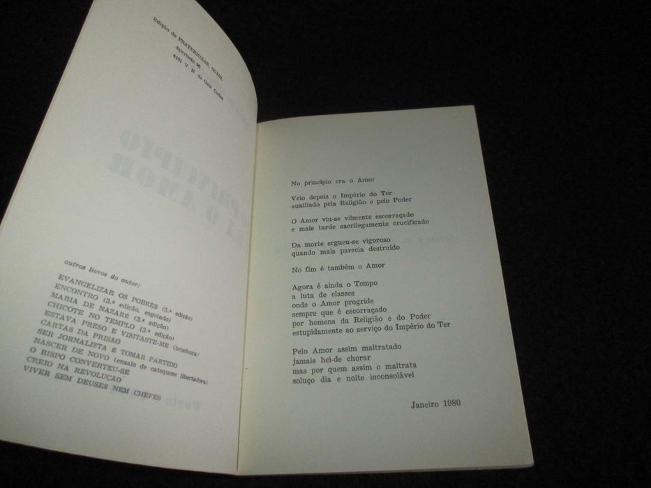 Livro No Princípio Era o Amor Mário de Oliveira