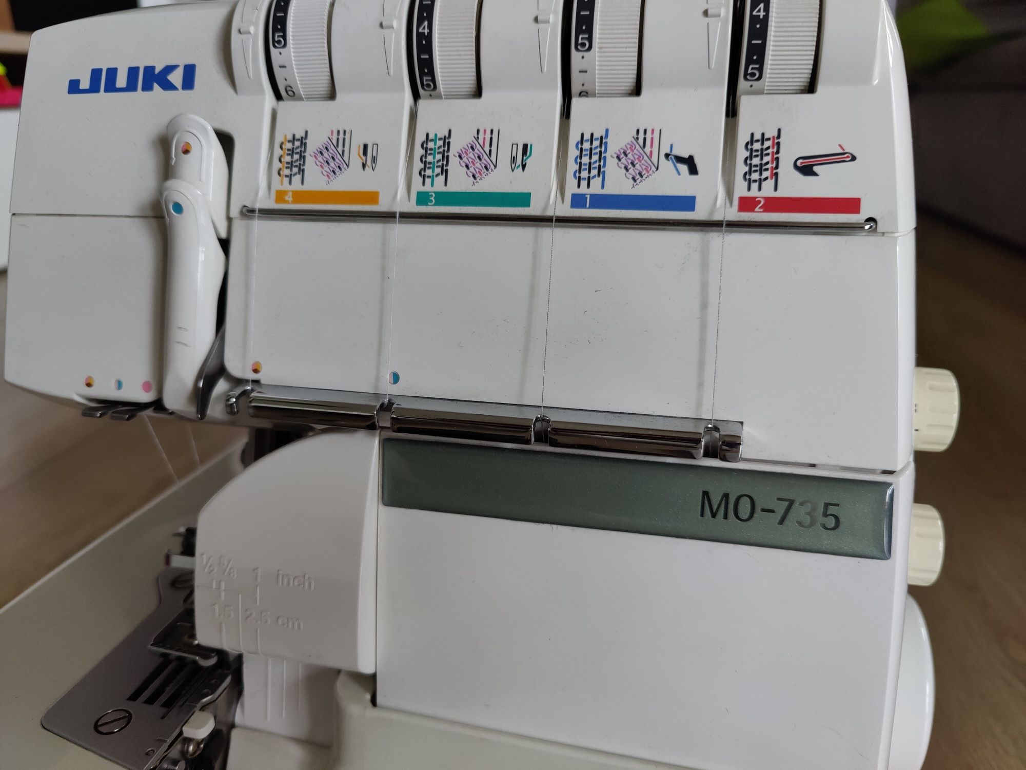 Maszyna do szycia Overlock, Coverlock Juki MO 735 stan bdb