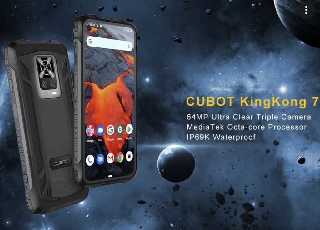 Смартфон Противоударный Cubot KingKong 7 FHD+, 8/128Gb, 64mp + NFC!