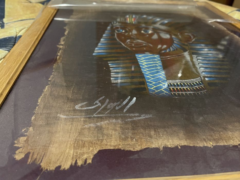 Картина фараон давній єгипет папірус в рамці