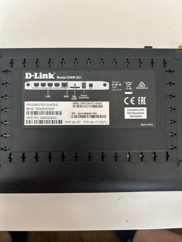 Router bezprzewodowy DLink DWR-921