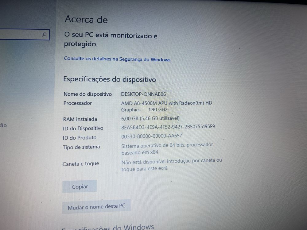 Portatil toshiba