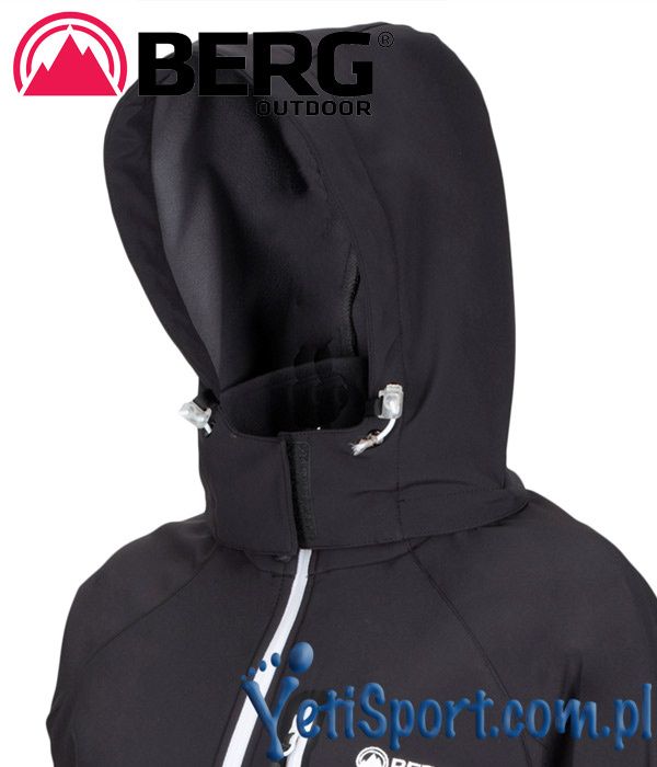 Berg Outdoor kurtka trekkingowa damska HILL, softshell r. L, czarna