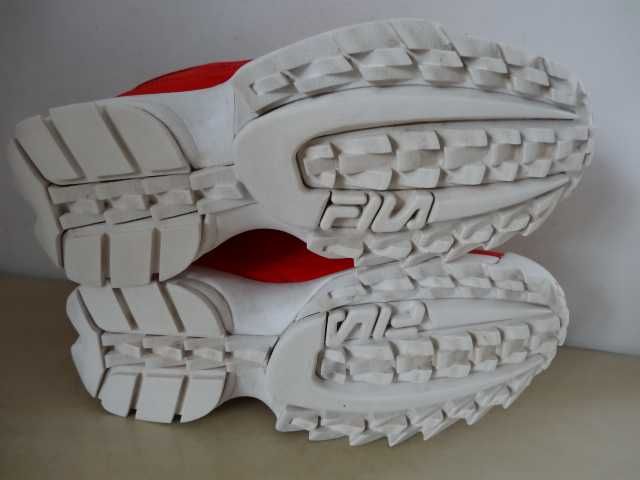 Buty FILA DISRUPTOR roz 41,5 SKÓRA Czerwone Sportowe RED