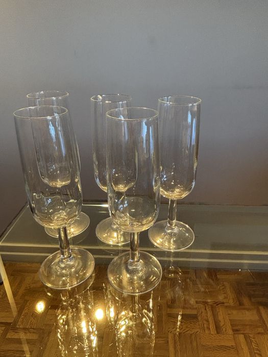 5 flutes de vidro