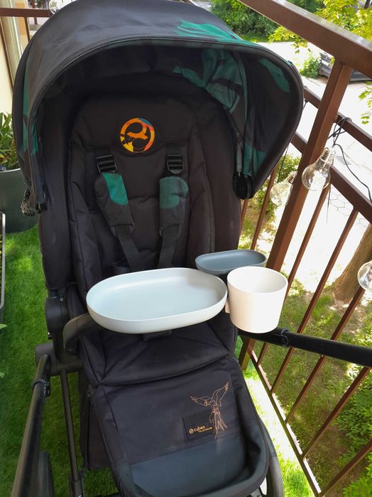 CYBEX PRIAM 1.0 Gondola Midnight Blue i spacerówka Birds Of Paradise