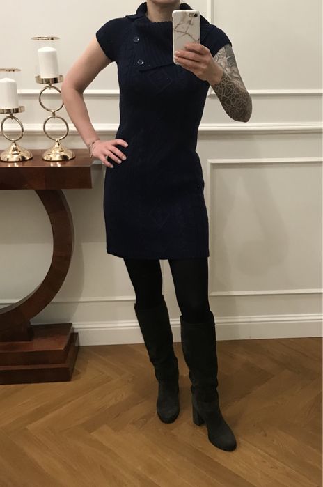 Calvin Klein dzianinowa sukienka tunika 36/S