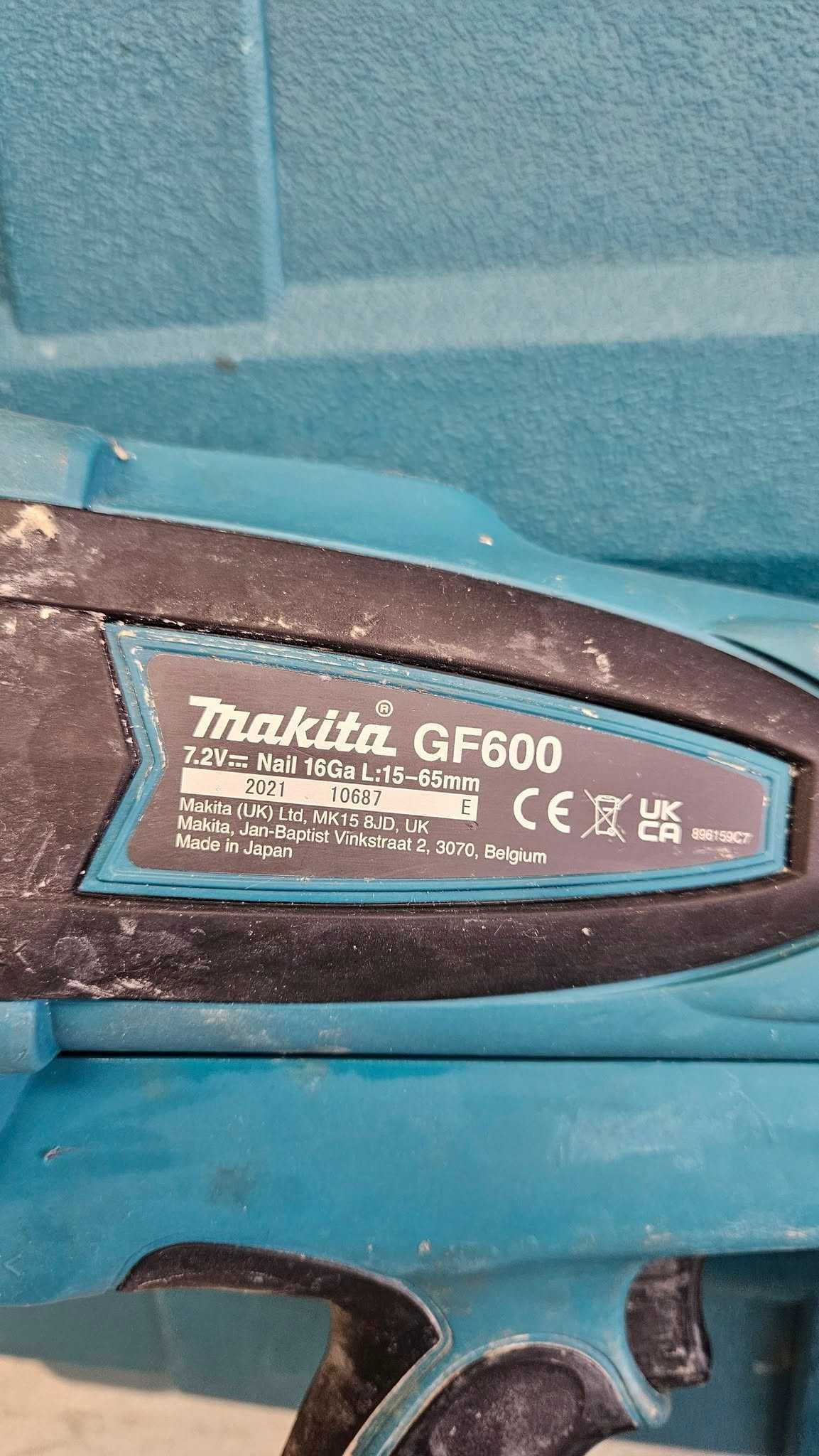 Gwoździarka gazowa Makita GF600SE 7,2V + 2x1,5ah