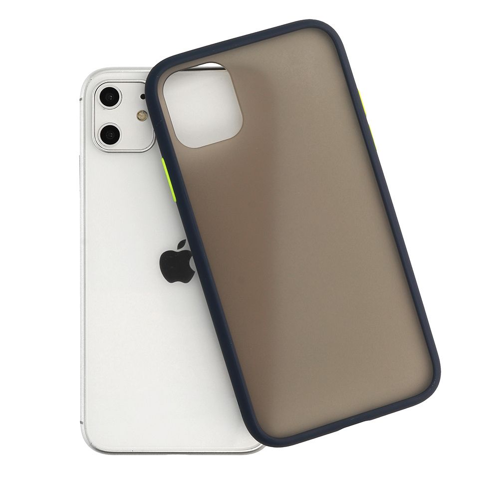 Vennus Color Button Bumper Do Iphone 11 Pro Granatowy