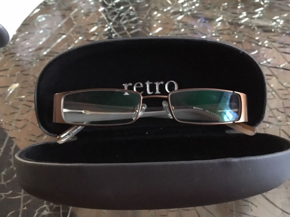 Delikatne okulary korekcyjne, oprawki Baci da Milano Retro złote