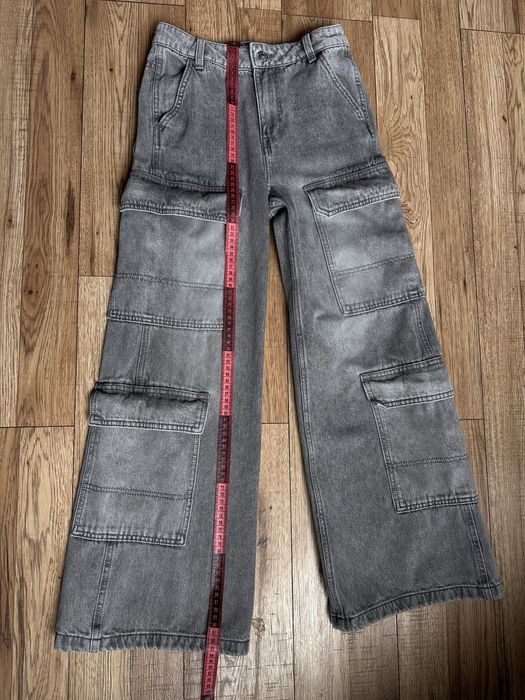Джинси h&m 32, широкі джинси карго, баггі