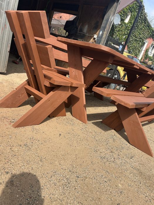 Solidne meble ogrodowe huśtawki piaskownice pergole stoly piknikowe