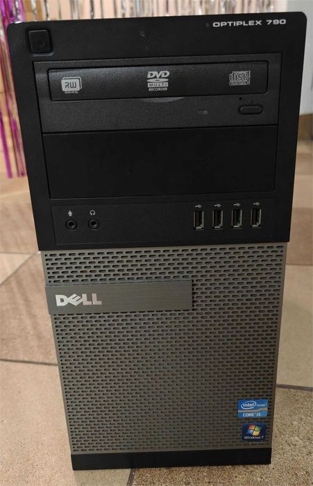 Komputer Stacjonarny Dell Optiplex 790 I5-2400 8GB dysk120GB SSD win10