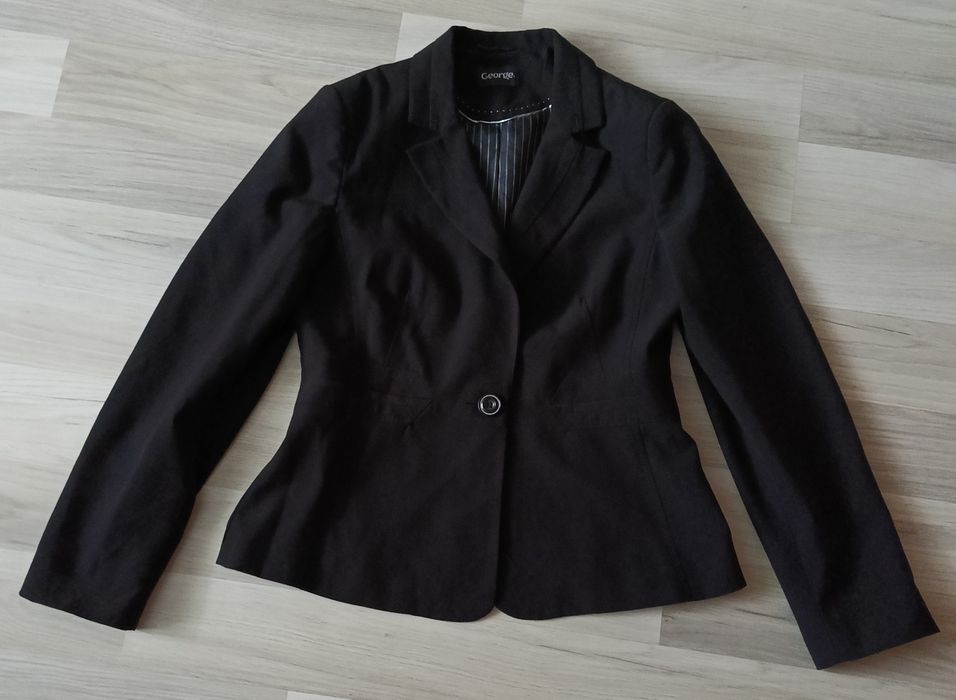 George wizytowy czarny żakiet z podszewką 12/ 40