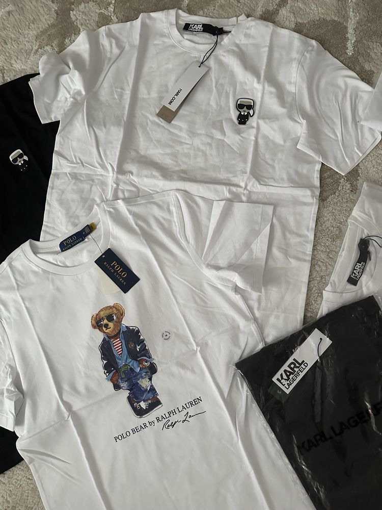 Футболкі Polo Ralph Lauren, Karl Langerfeld, polar scate co