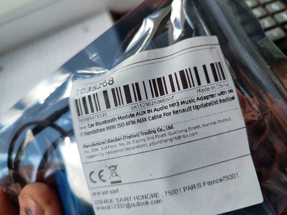 Aux Renault Megane 2 Scenic Bluetooth